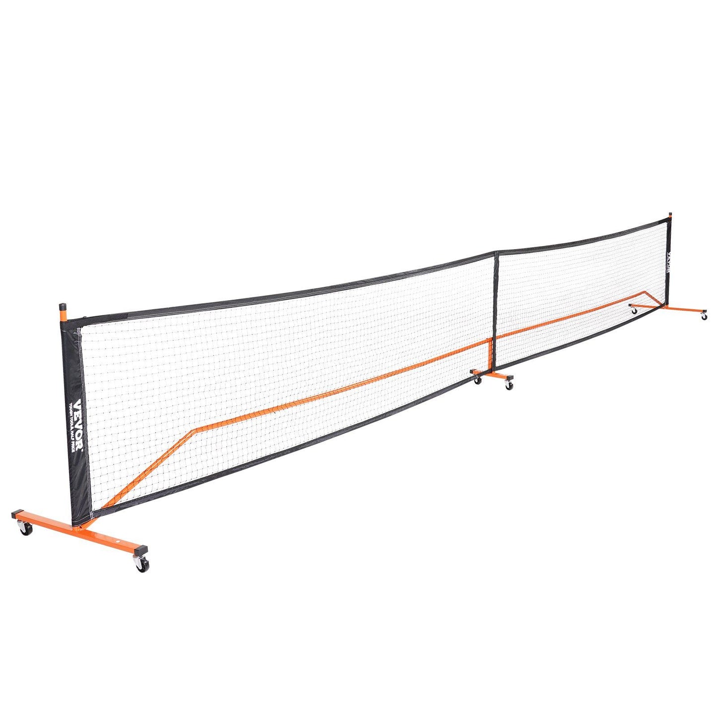 VEVOR Pickleball Net Set, 22FT Regulation Size Portable Pickleball System with Carrying Bag, Balls, and Wheels, Weather Resistant Steady Metal Frame & Strong PE Net, for Outdoor Backyard Driveway