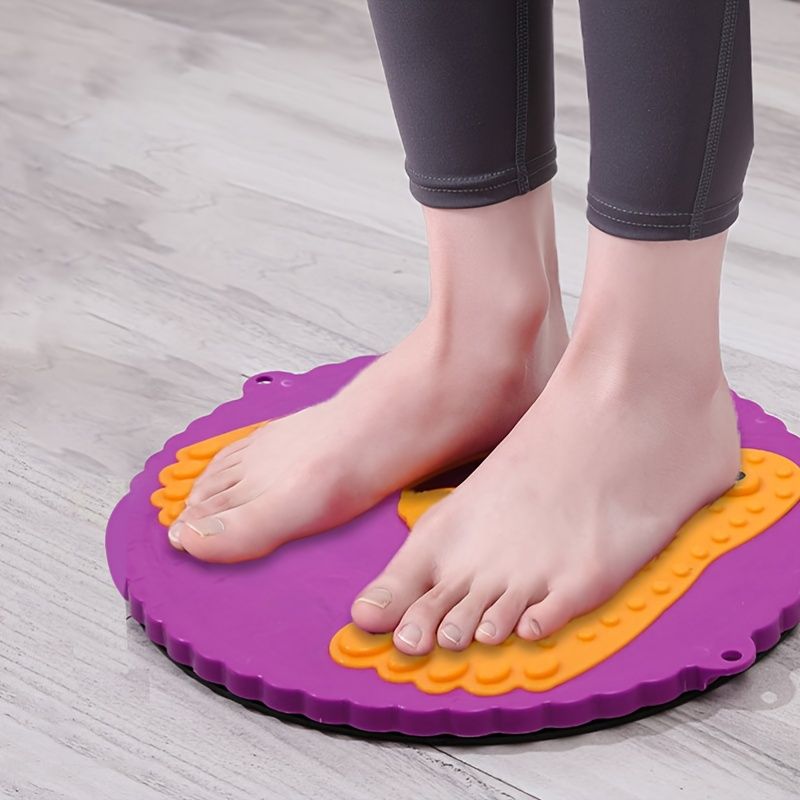 Twister Board Waist Twister: Reduce Puffiness & Massage Feet with Plum Blossom Shaped Outdoor/Indoor Fitness Equipment!