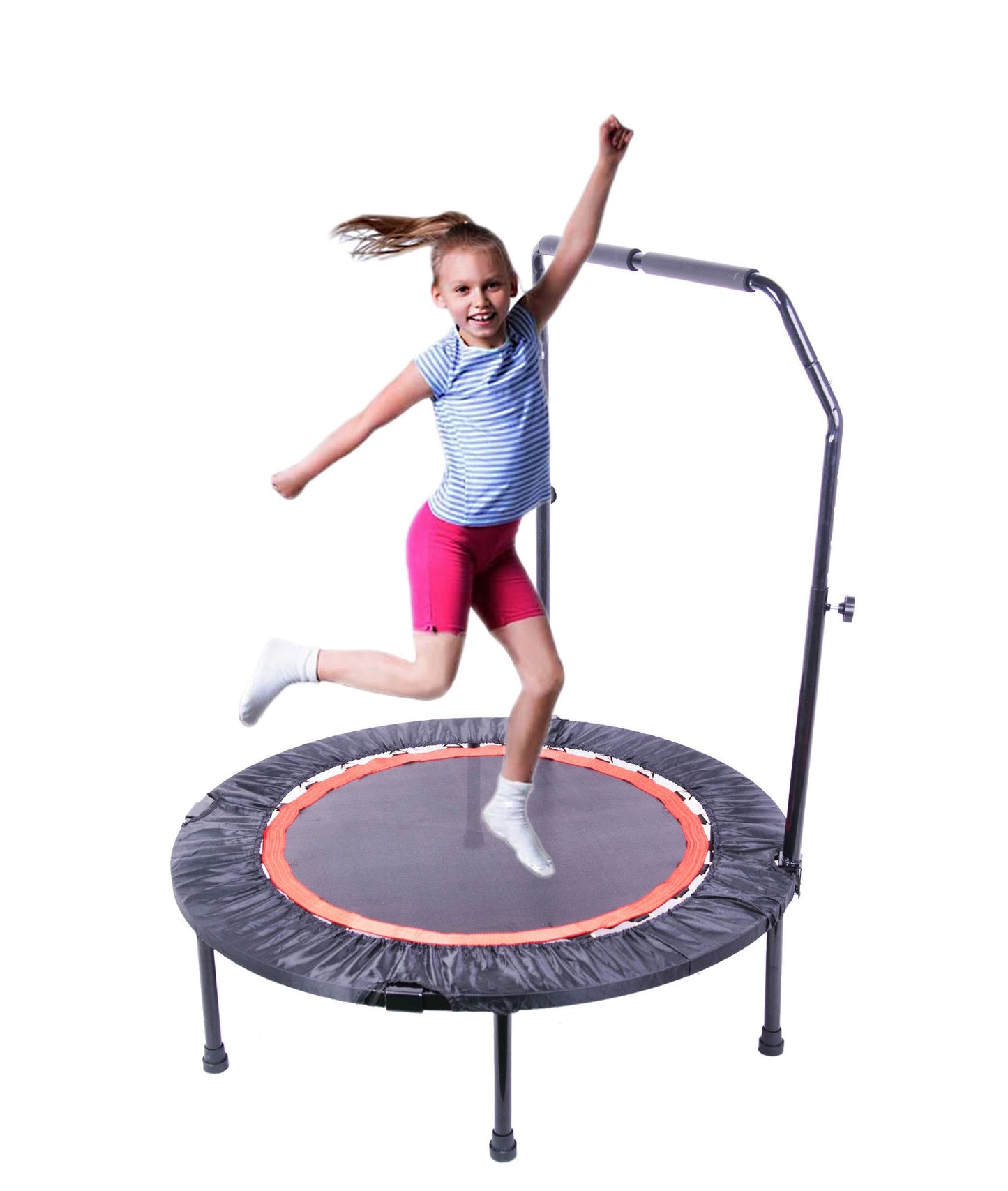 40 Inch Mini Exercise Trampoline for Adults or Kids Indoor Fitness Rebounder Trampoline with Safety Pad Max. Load 300LBS