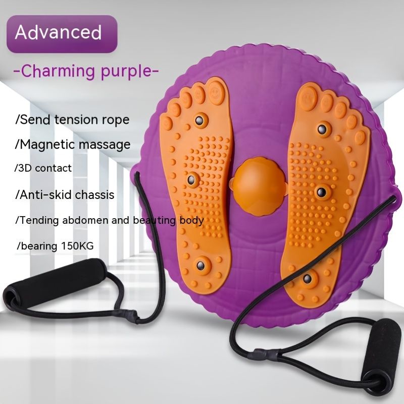 Twister Board Waist Twister: Reduce Puffiness & Massage Feet with Plum Blossom Shaped Outdoor/Indoor Fitness Equipment!