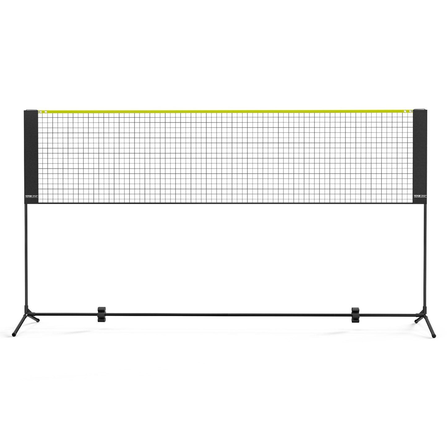 VEVOR Badminton Net, Height Adjustable Volleyball Net, 10ft Wide Foldable Pickleball Net, Portable Easy Setup Tennis Net Set with Poles, Stand and Carry Bag, for Kids Backyard Game Indoor Outdoor Use