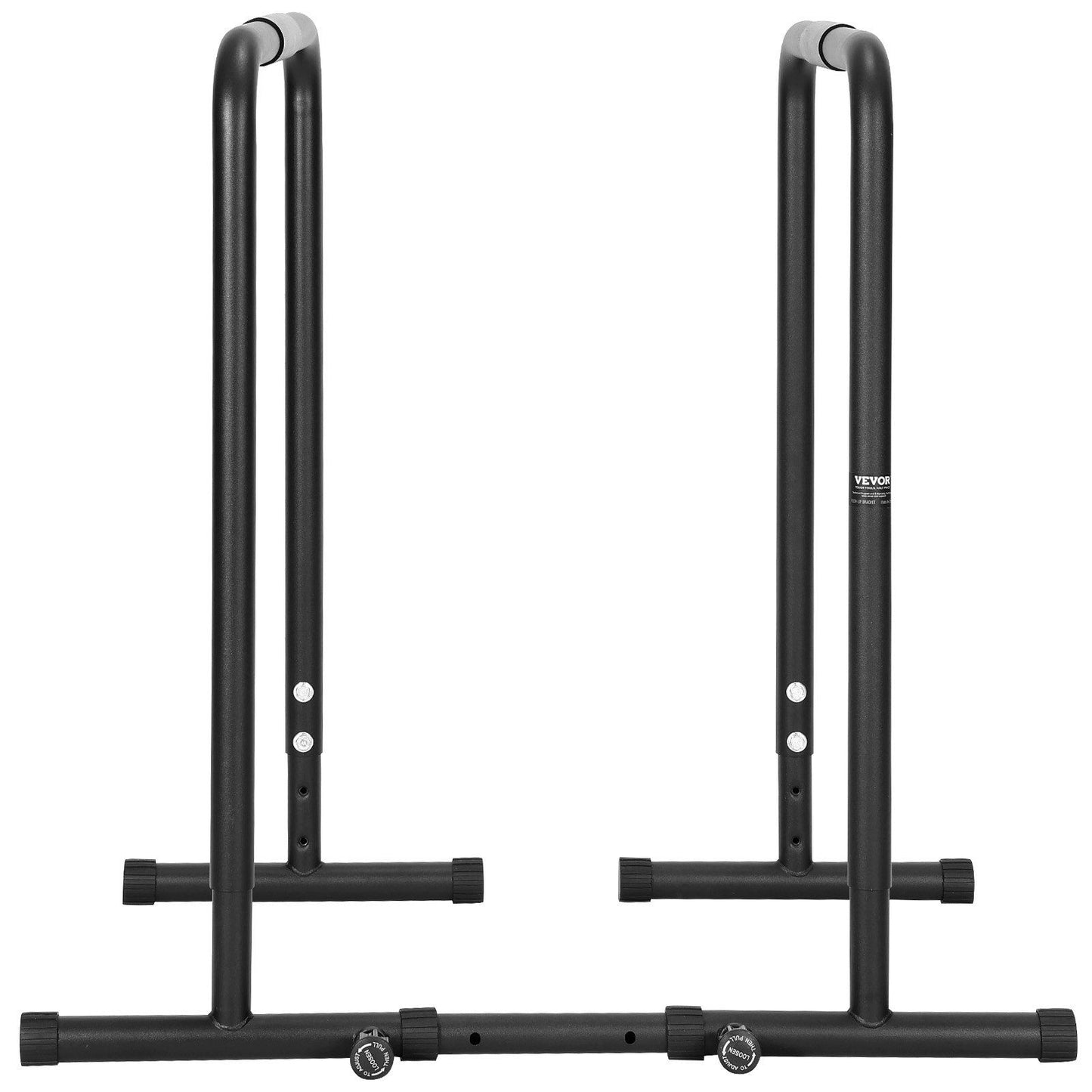 VEVOR Dip Bar, 440 lbs Capacity, Heave Duty Dip Stand Station with Adjustable Height, Fitness Workout Dip Bar Station Stabilizer Parallette Push Up Stand, Parallel Bars for Strength Training Home Gym