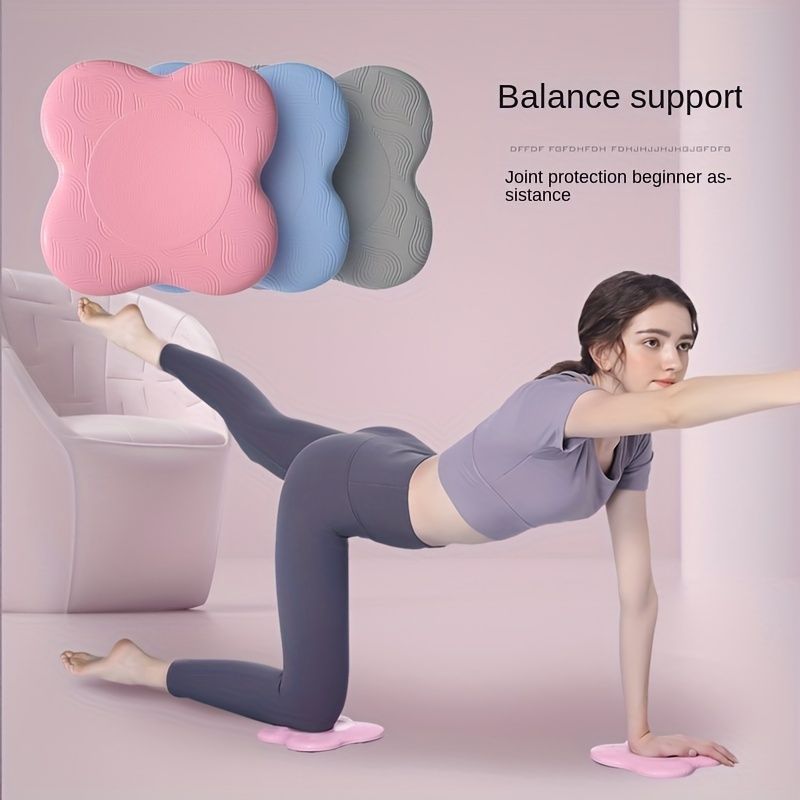 1pair Yoga Knee Elbow Joint Protection Pad; Portable Fitness Exercise Thickened Non-slip Yoga Mat; Yoga Pilates Fitness Equipment For Home Gym Training