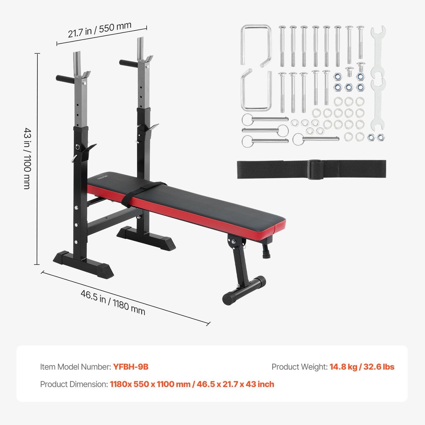 Weight Bench Sit up Bench for Home Gym Strength Training Adjustable Foldable