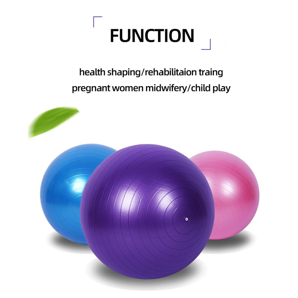 PVC Fitness Balls Yoga Ball; Thick Explosion-proof Exercise Balance Ball For Home Gym Pilates 17.72inch/21.65inch/25.59inch/29.53inch/33.46inch