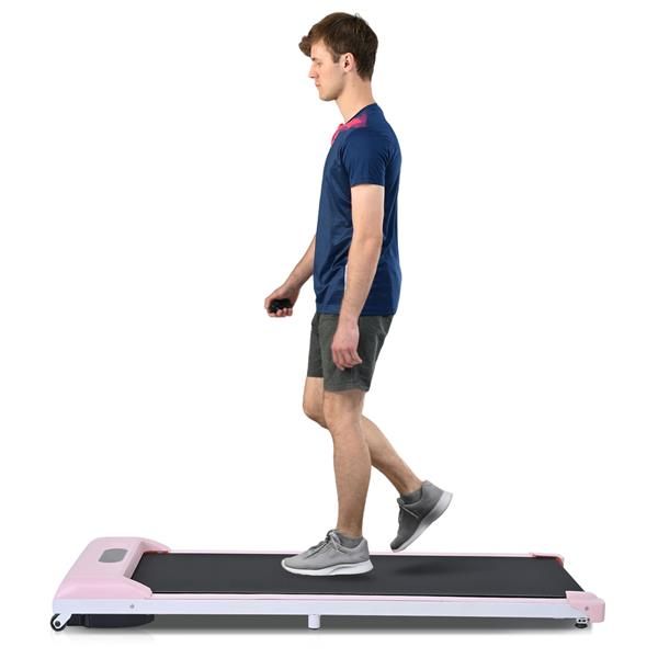 2 in 1 Under Desk Electric Treadmill 2.5HP, with Bluetooth APP and speaker, Remote Control, Display, Walking Jogging Running Machine Fitness Equipment for Home Gym Office