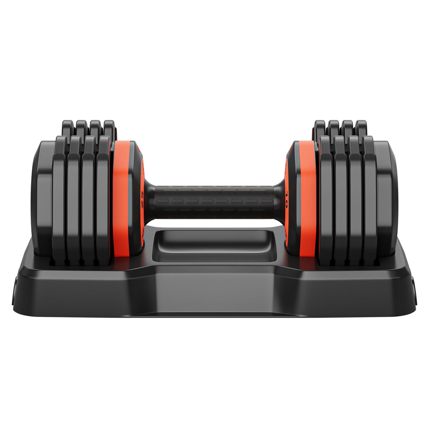 25LB 5 in 1 Single Adjustable Dumbbell Free Dumbbell Weight Adjust with Anti-Slip Metal Handle, Ideal for Full-Body Home Gym Workouts