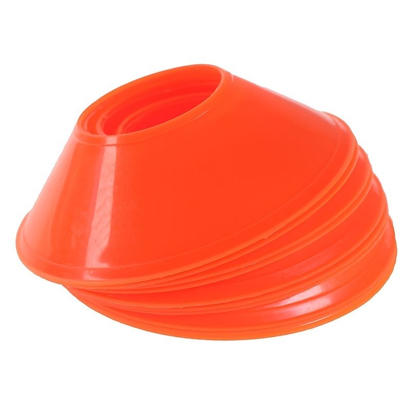 10pcs Football Soccer Training Sport Disc Cones Set; Sports Equipment For Fitness Training