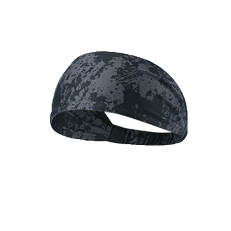 Camo Pattern Sports Stretchy Headbands; Knotted Sweat Absorption Fitness Running Yoga Headbands