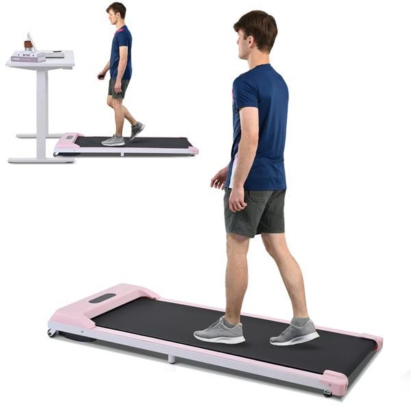 2 in 1 Under Desk Electric Treadmill 2.5HP, with Bluetooth APP and speaker, Remote Control, Display, Walking Jogging Running Machine Fitness Equipment for Home Gym Office