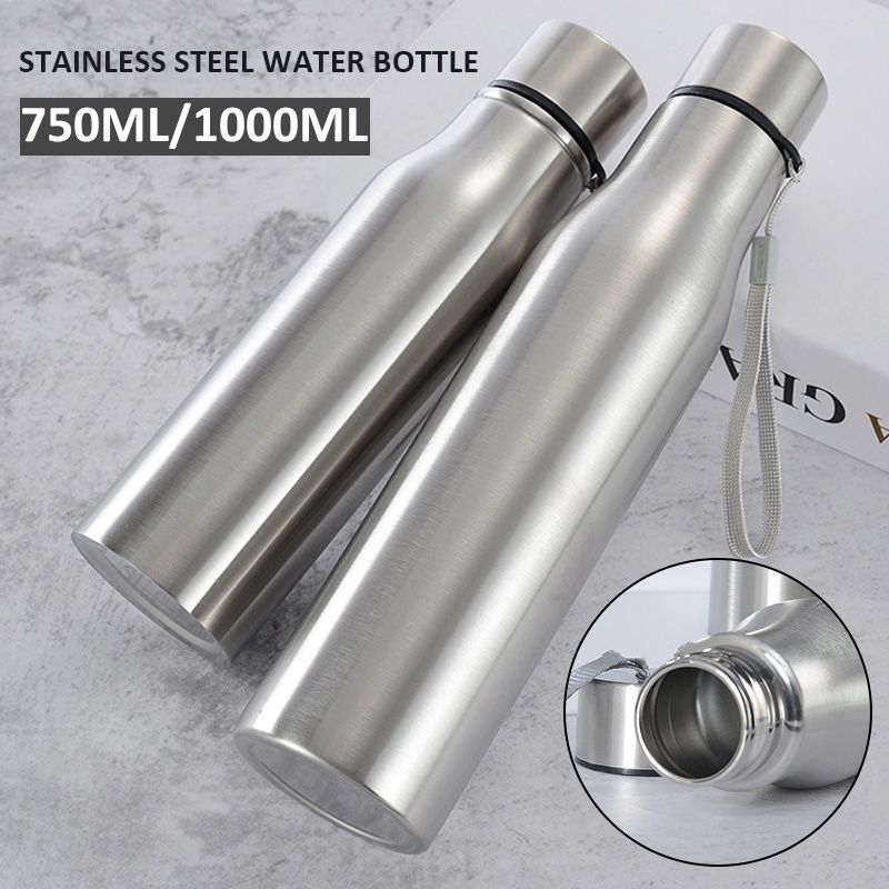 Sip In Style With Our 750ML/1000ML Stainless Steel Water Bottles – Ideal For The Fitness Enthusiast