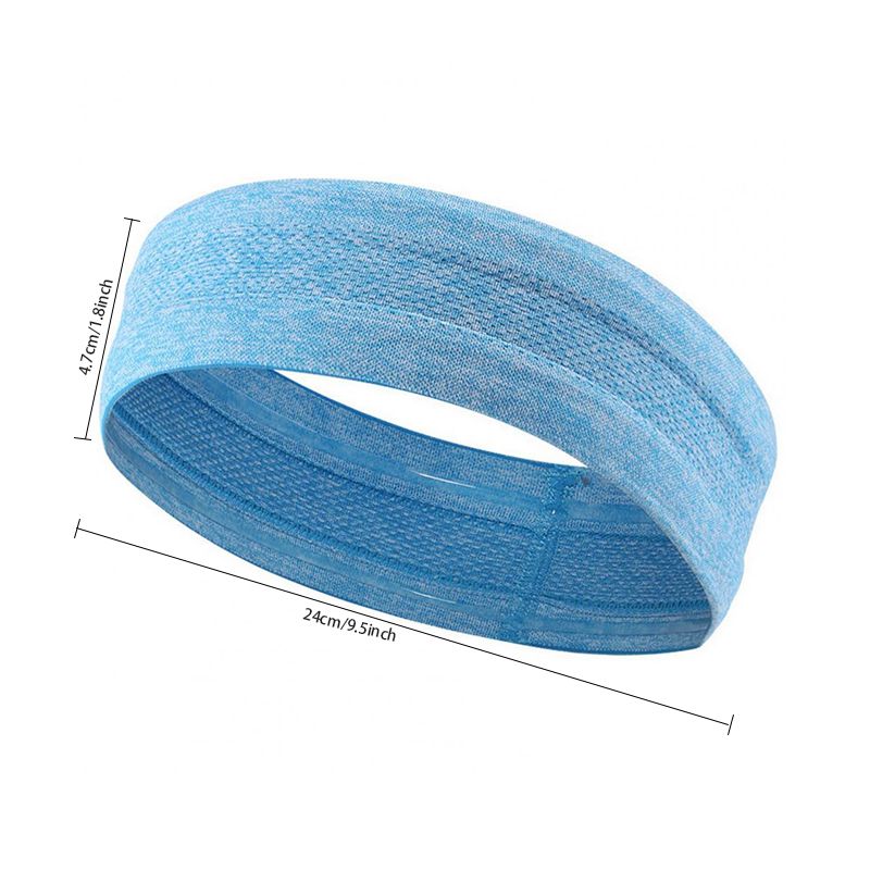 Outdoor Sports Headband Portable Fitness Hair Bands Man Woman Hair Wrap Brace Elastic Cycling Yoga Running Exercising Sweatband