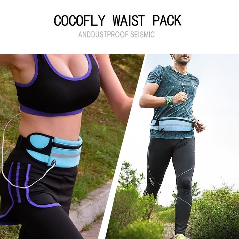 Unisex Portable Waist Bag; Canvas Outdoor Phone Holder; Waterproof Belt Bag; Fitness Sport Accessories For Running And Jogging