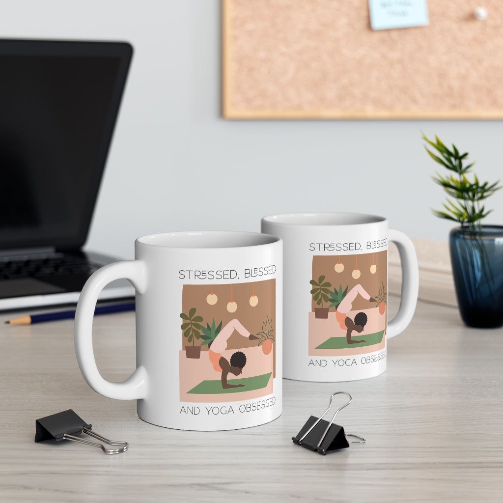 Stressed, Blessed and Yoga Obsessed Mug