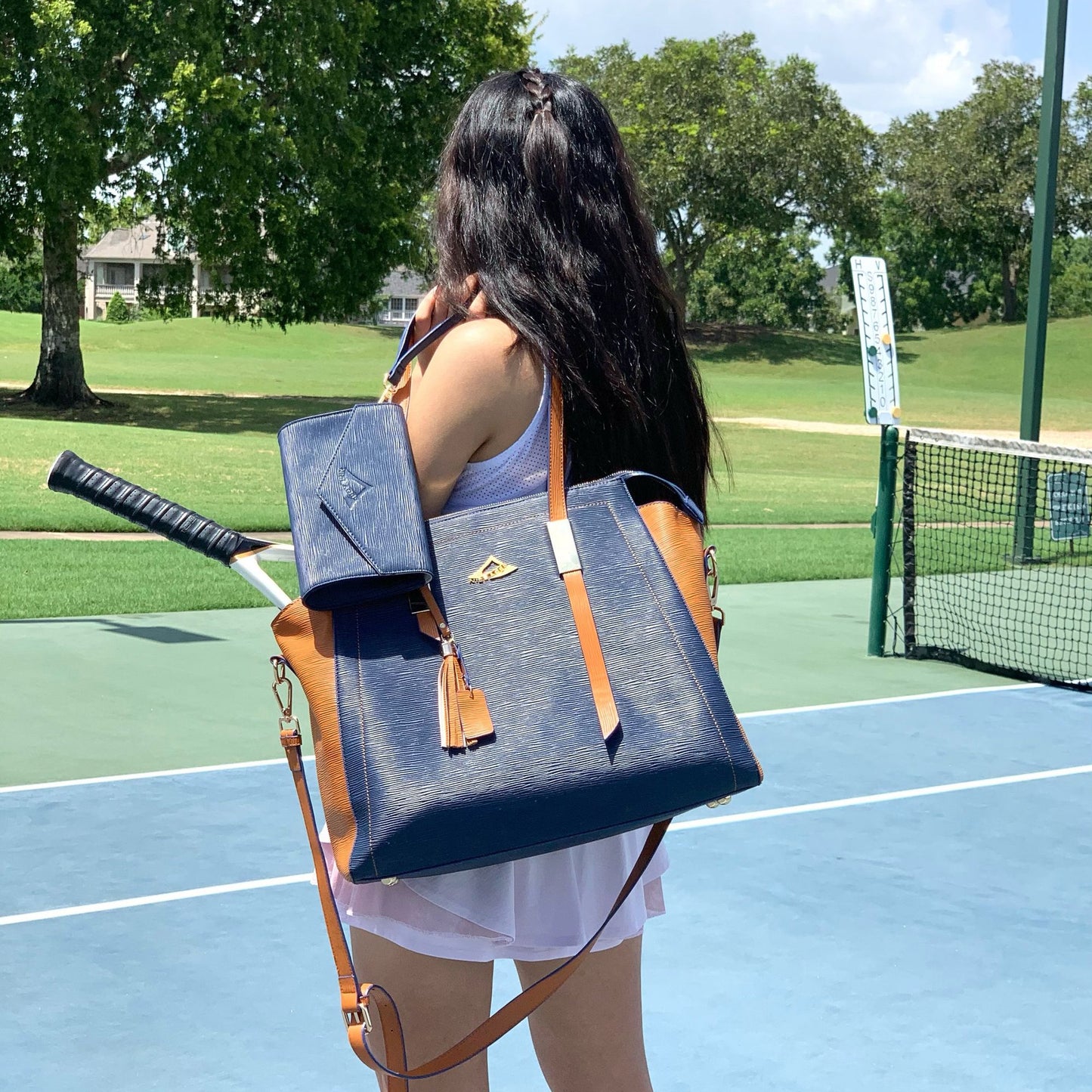 NiceAces BALA Tennis Bag;  Pickleball Tote Bag; Laptop Bag and Everyday Two Tone Tote Bag For Women