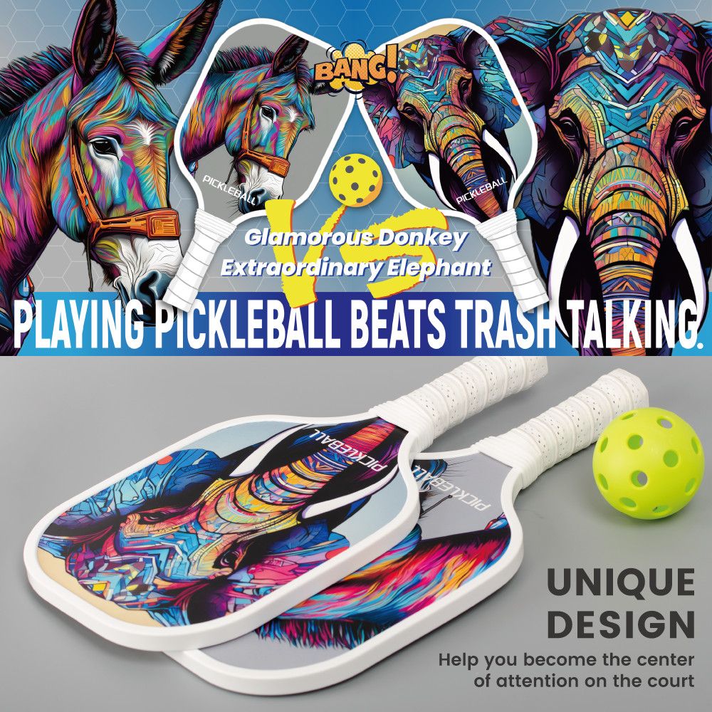 Pickleball-Paddles-Set Outdoor Sport Fiberglass Face PP Honeycomb Core