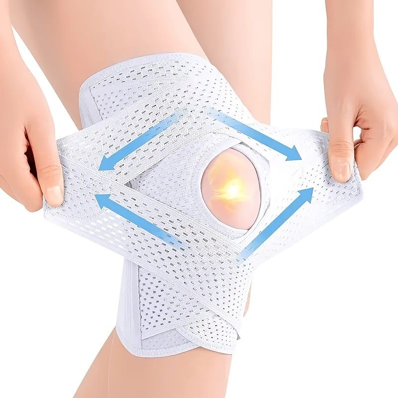 Order A Size Up; 1pc Sports Kneepad; Men And Women Pressurized Elastic Knee Pads; Arthritis Joints Protector; Fitness Gear Volleyball Brace Protector