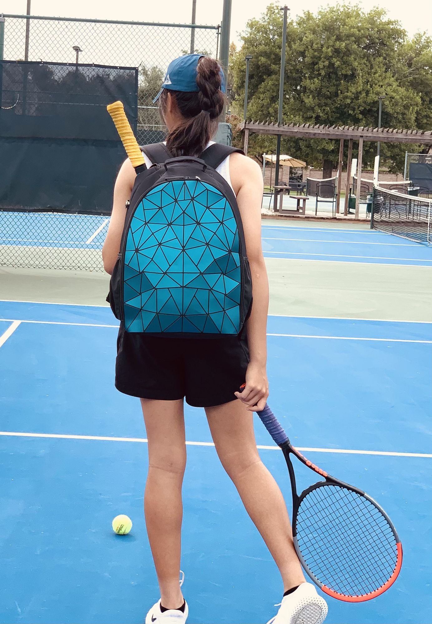 Cool Design Bag; Best For Tennis Backpack; Pickleball Bag; School Backpack; Gym Bag and Travel Backpack; Separated Fit 2 Rackets