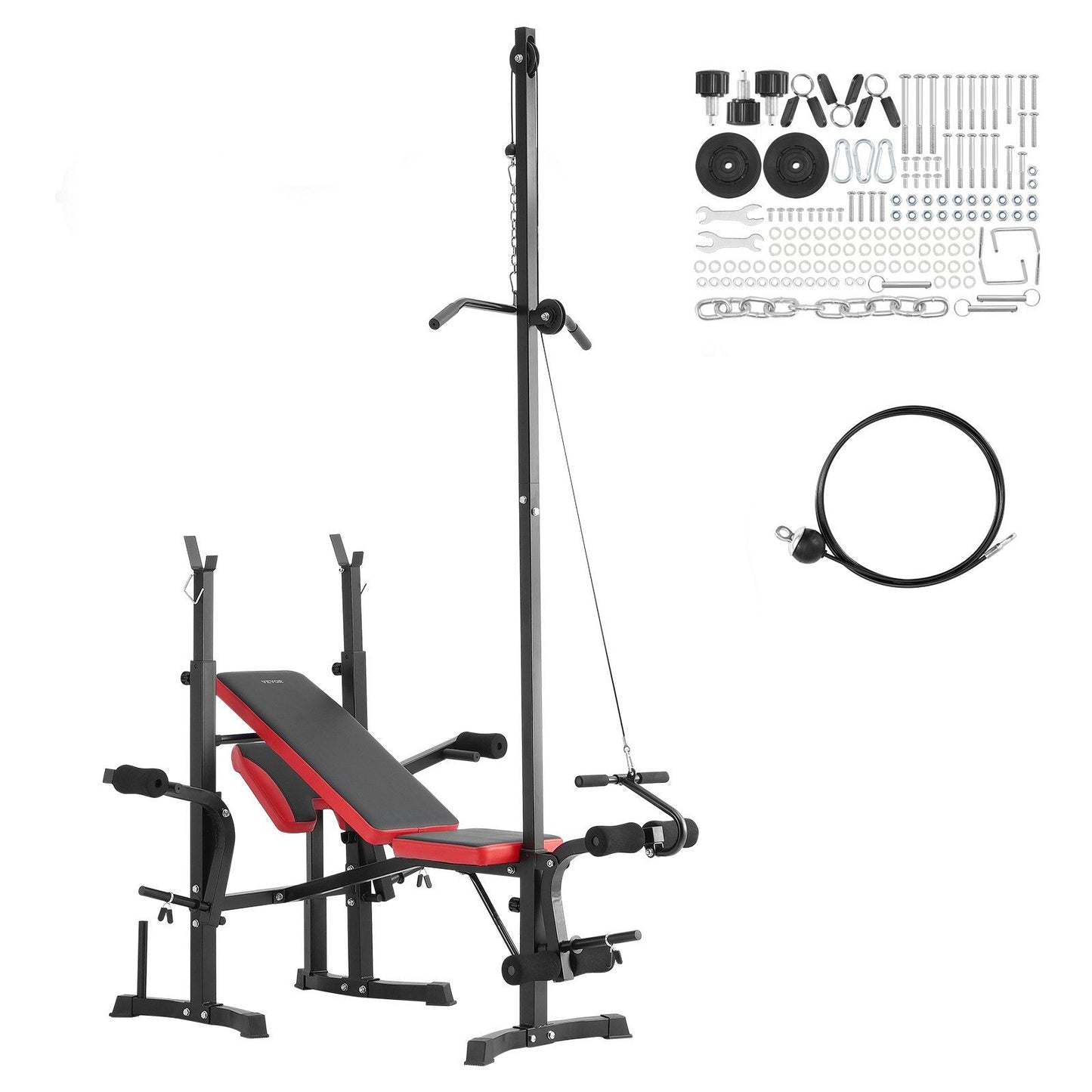 Weight Bench Sit up Bench for Home Gym Strength Training Workout Adjustable