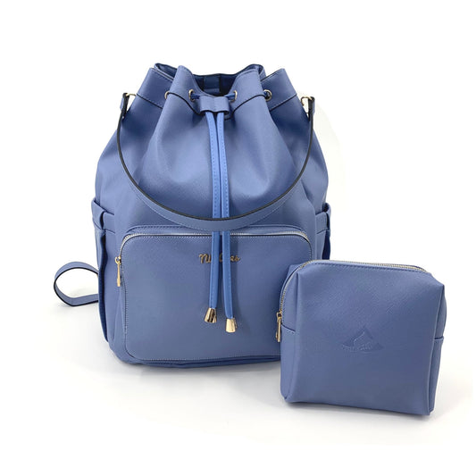 The DARA tennis & pickleball bag is made from a Saffiano vegan leather with an easily accessible interior pocket, convertible bag can be worn over the shoulder or backpack style