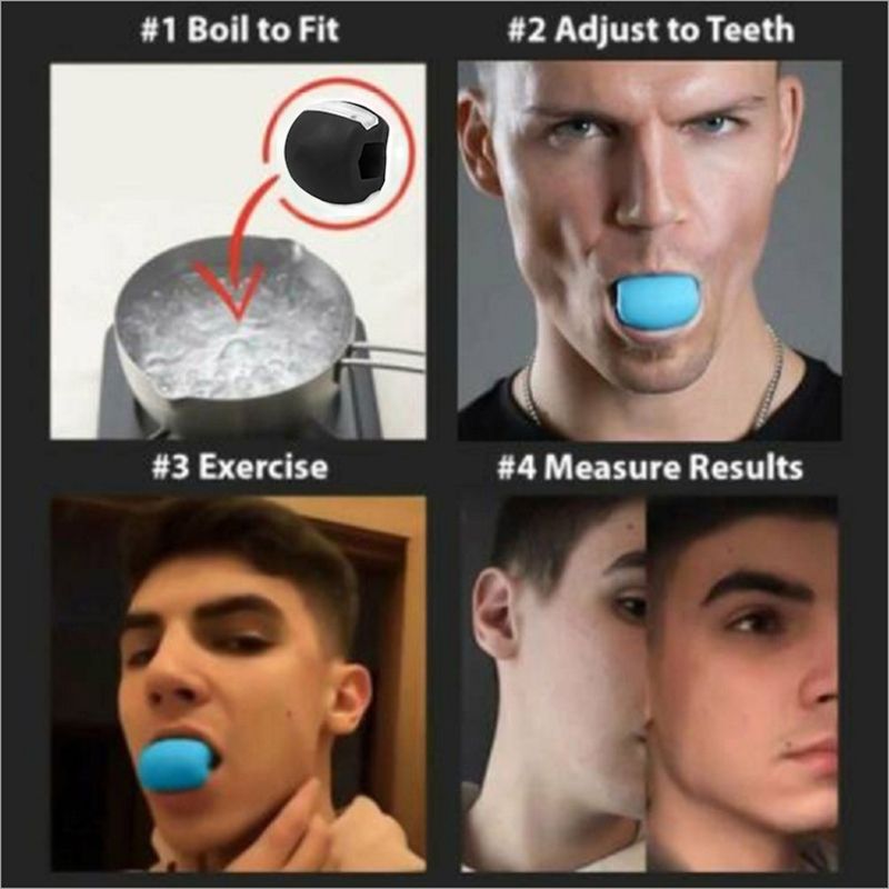 HOT NEW Jaw Exercise Rope Facial Toner and Exerciser Jaw Trainer Auxiliary Rope Fitness Balls Portable Fitness Tool